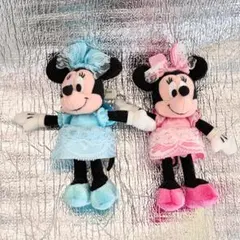 ディズニーリゾート　ミニー　ドレス　ぬいぐるみバッジ　ぬいば　2個セット