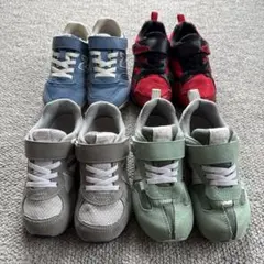 キッズ スニーカー 4足セット (17.5cm) New Balance 等