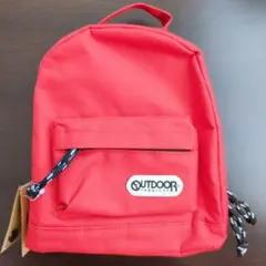OUTDOOR ランチバッグ 保冷バッグ リュック型 レッドのサムネイル