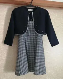 フォーマルドレス ジャケット付き 115cm ネイビー