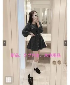 ツイードワンピース ミニワンピース