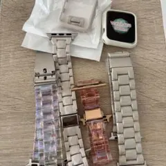 Apple Watch用シルバーメタルバンド 38mm/40mm