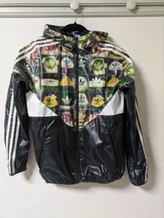 adidas ナイロンジャケット size:S ヒールタブ柄