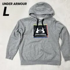 UNDER ARMOUR メンズ パーカー フーディー グレー L【417】のサムネイル