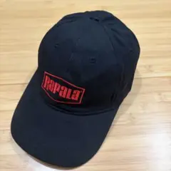 Rapala ラパラ 企業ロゴ フィッシングキャップ 黒 刺繍 釣り アウトドア