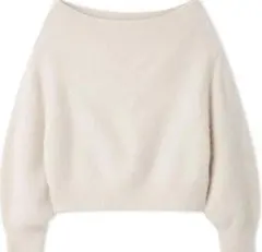 SNIDEL スナイデル フォックスアルパカオフショルプルオーバー