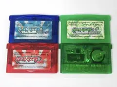 GBA ポケットモンスター エメラルド リーフグリーン ルビー サファイア 4本