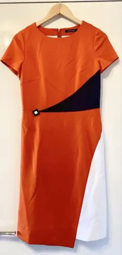 pierre cardin 半袖 ワンピース オレンジ 38のサムネイル