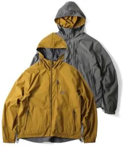 【美品】gym master リバーシブルナイロンフードジャケット XL