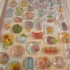 おすそ分け(1シート) 立体シール サマー