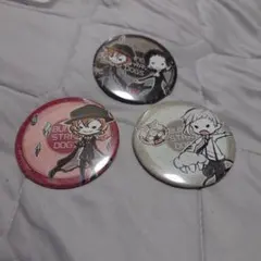文豪ストレイドッグス　グラフアート　缶バッジ　３点