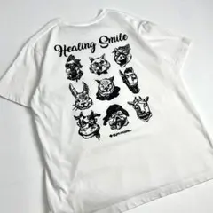 ジムマスター L Tシャツ 白 半袖 アニマル gym master ニワトリのサムネイル