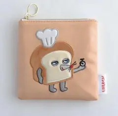 パンどろぼう ポーチ ボア刺繍ポーチ