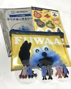 パペットスンスン　スシロー　コラボ限定　クリアポーチ　ピック　まとめ売り