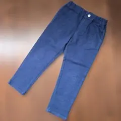 BeBe　ジョグデニム　ポケット　刺繍パンツ 110cm　ネイビー