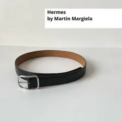 【美品】Hermes マルジェラ期 ベルト レザー アピ 黒 エルメスのサムネイル