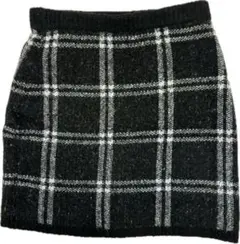 CECIL McBEE チェック柄ニットタイトミニスカート