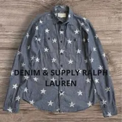 DENIM & SUPPLYラルフローレン　星柄　長袖シャツ　Mサイズのサムネイル
