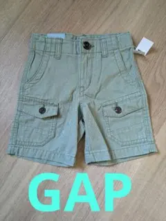 【新品未使用】GAP カーキ ポケット付きショートパンツ 2歳