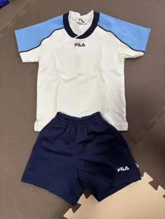 FILA 体操服セット ホワイト/ブルー/ネイビー