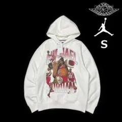 ジョーダン パーカー US購入 裏起毛 グラフィック(S)白 260212