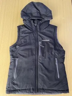 美品 モンベル コロラドベスト ダウンベスト sizeL ブラック フーディ コロラドベスト Women's｜モンベル