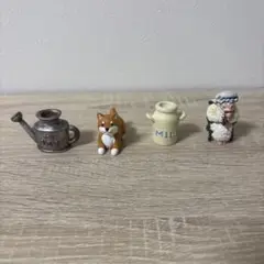 ガーデンマスコット　置物　動物　羊　ミルク　柴犬　ジョーロ