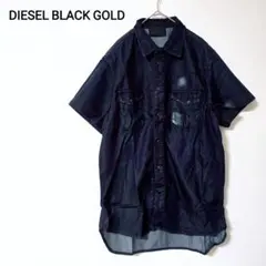 DIESEL BLACK GOLD【48】半袖シャツ　デニムウエスタンのサムネイル
