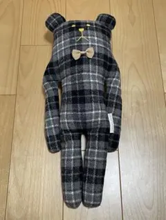 CRAFTHOLIC ぬいぐるみ クマ チェック柄のサムネイル