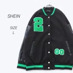 a3186▶シーイン　SHEIN　ジャケット　ブルゾン【L】ドロップショルダーのサムネイル