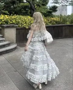 Ballerina lace tulle long skirtのサムネイル