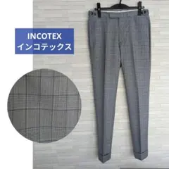 【美品】INCOTEX インコテックス　テーパードパンツ　サイズ46のサムネイル