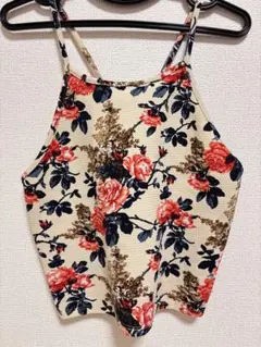 FOREVER 21 花柄タンクトップ Lサイズ