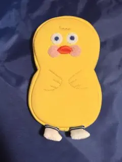 ダック ダイカットポーチ 黄色 ふでばこ