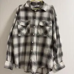WEGO チェック柄 長袖シャツ フリーサイズ