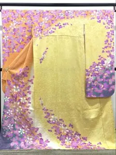 振袖 金駒 紋意匠 桜 ハート 身丈169cm HKT075 - メルカリ