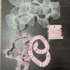 フリルリボン まとめ売り ハンドメイド素材