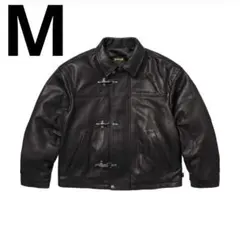 SUPREME SCHOTT ブラックレザーライダースジャケット Lサイズ Supreme×Schott 24AW「Leather Racer Jacket」レザージャケット