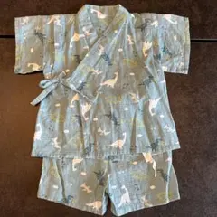 ベビー甚平 80cm 恐竜柄　男の子