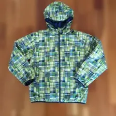 patagonia チェック柄 フード付きリバーシブルジャケット