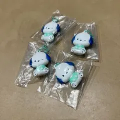 新品未使用　ぺたんこマスコット　ガチャ　カプセルトイ　サンリオ　ポチャッコ　4個
