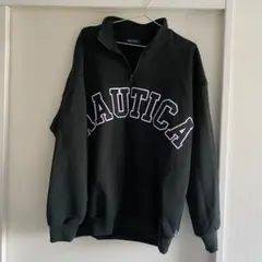 NAUTICA ノーティカ ハーフジップ スウェット 黒