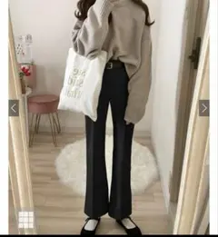 グレイル　フロントタックフレアパンツ　k8360t