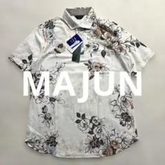 ✨新品 希少 MAJUN マジュン ポロシャツ かりゆし 鹿の子 速乾 リネンのサムネイル