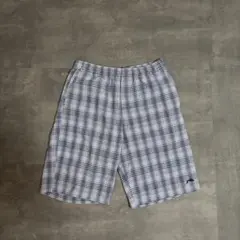 90s old rusty wide buggy check shortsのサムネイル