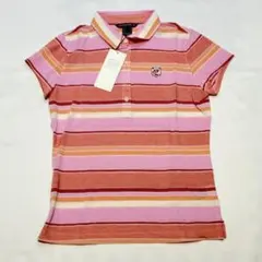 ZOY ゾーイ　レディースSサイズ 鹿の子 半袖 ポロシャツ　ピンク