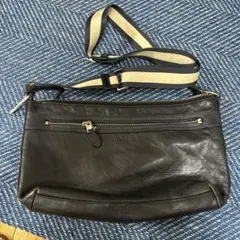 コーチ ダークブラウン レザー ショルダーバッグ　COACH 正規品