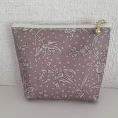 リバティ ハンドメイド 隠しまちサニタリーポーチ ラミネート マロリー