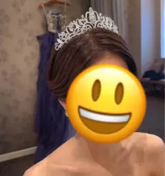 ティアラ　花嫁　ブライダルアクセサリー　挙式　披露宴　シルバー　結婚式
