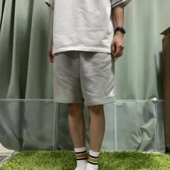【最終値下げ】極太 adidas グレー スウェットショートパンツ ハーフパンツ